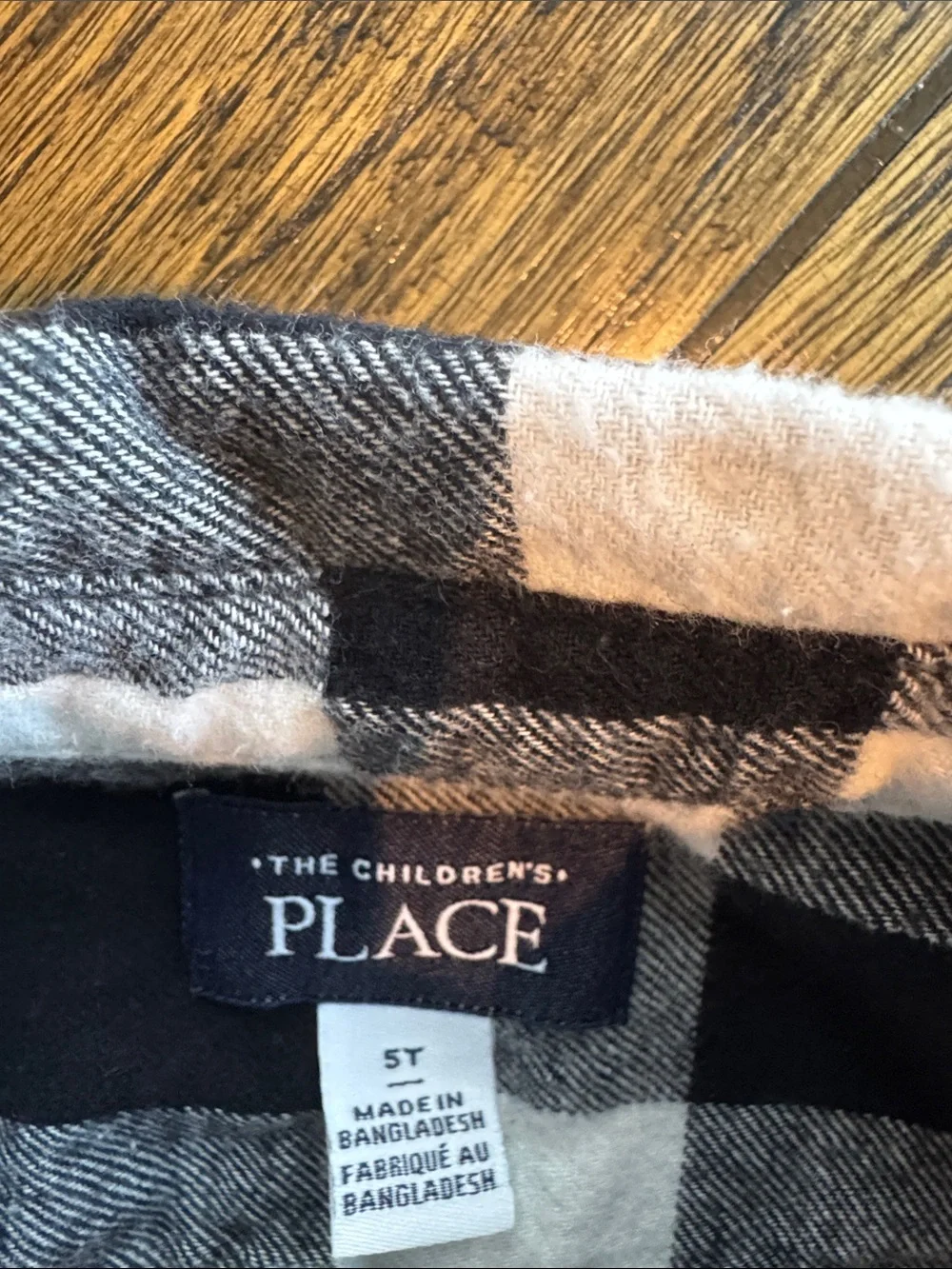 Flannel shirt and sweatpants